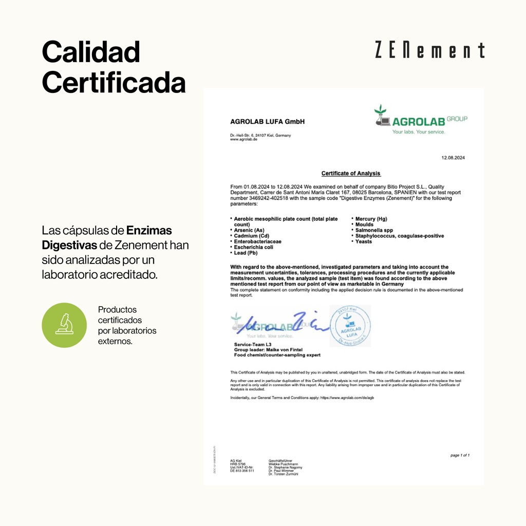 Enzimas Digestivas - 180 Cápsulas Veganas