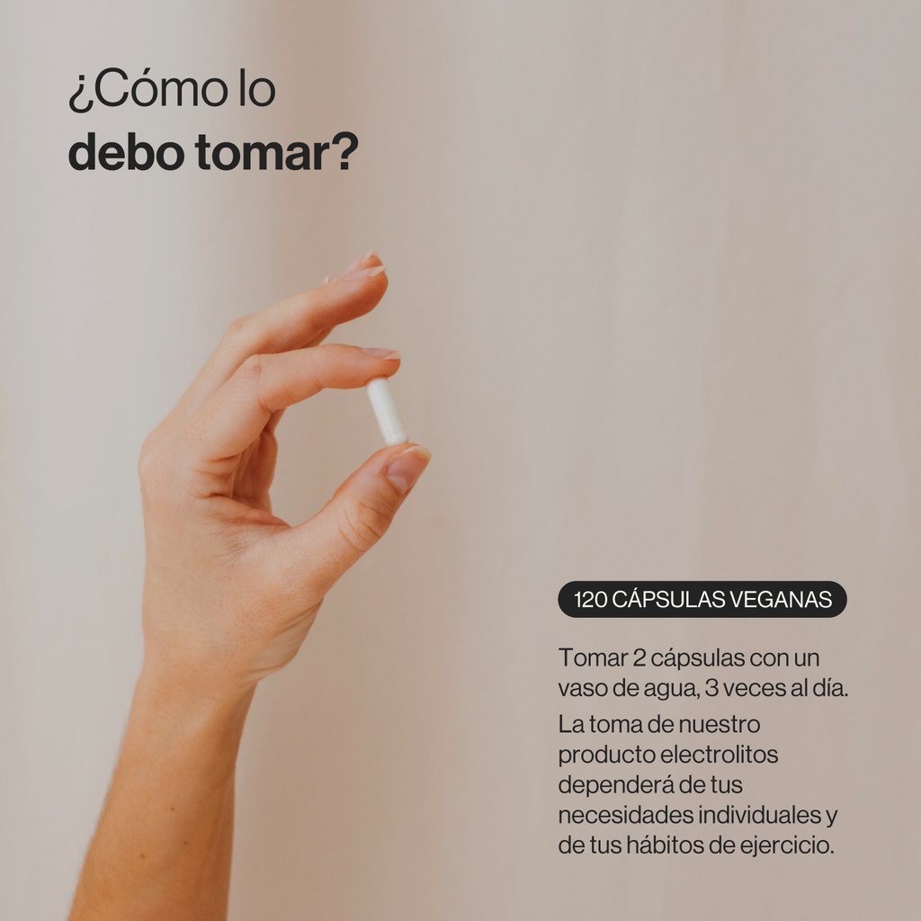 Electrolitos - 120 Cápsulas Veganas