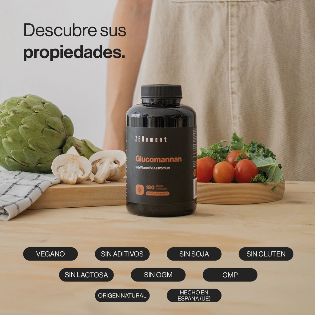 Glucomanano - 180 Cápsulas Veganas