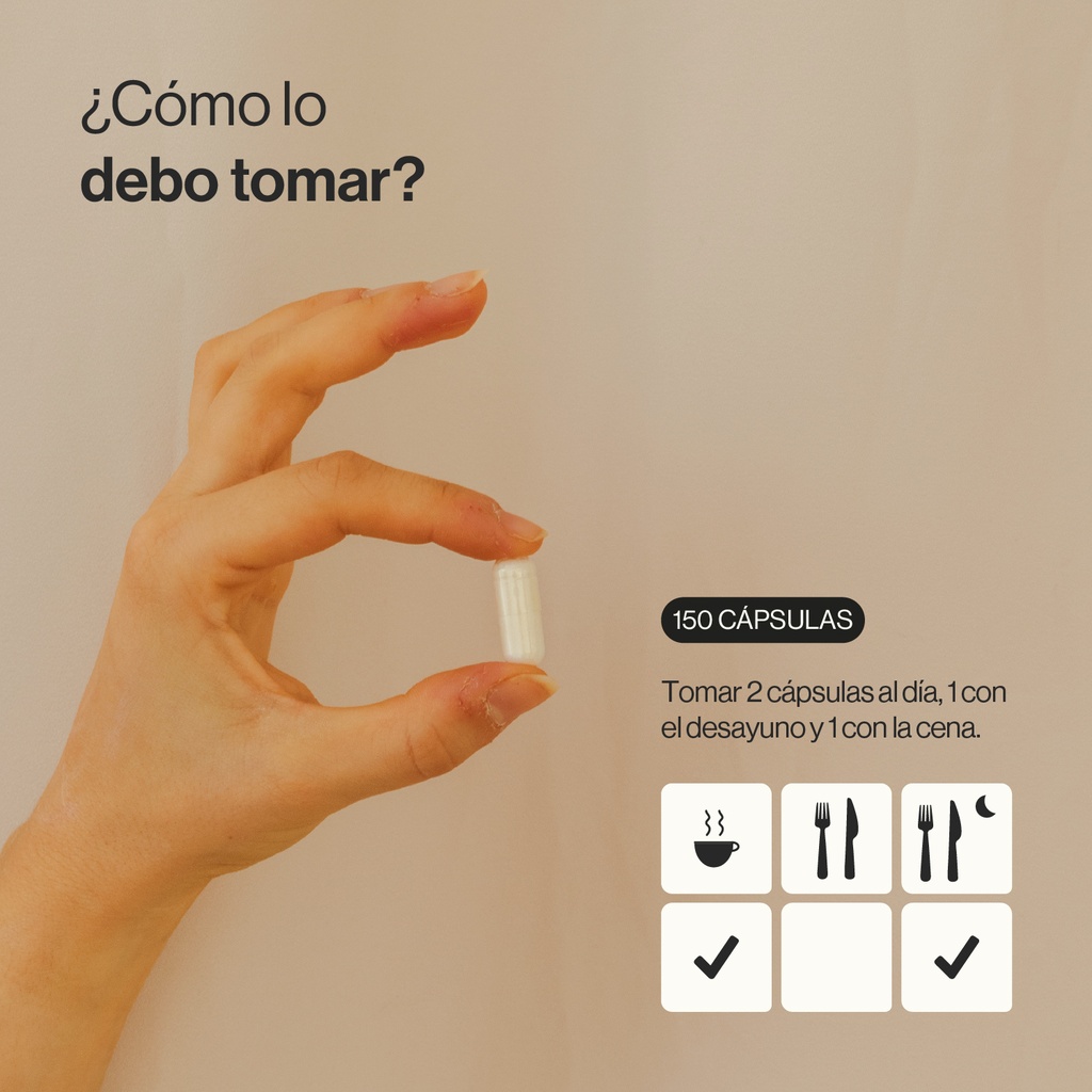 Ácido Hialurónico y Colágeno - 150 Cápsulas