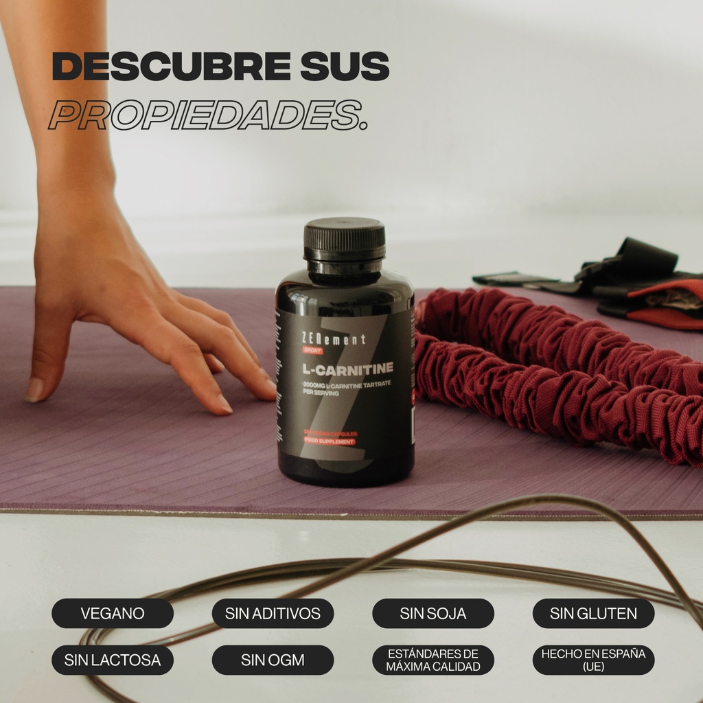 L-Carnitina - 180 Cápsulas Veganas