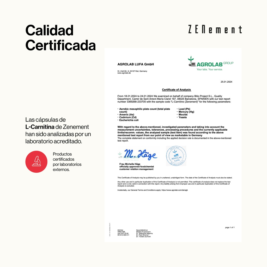 L-Carnitina - 180 Cápsulas Veganas