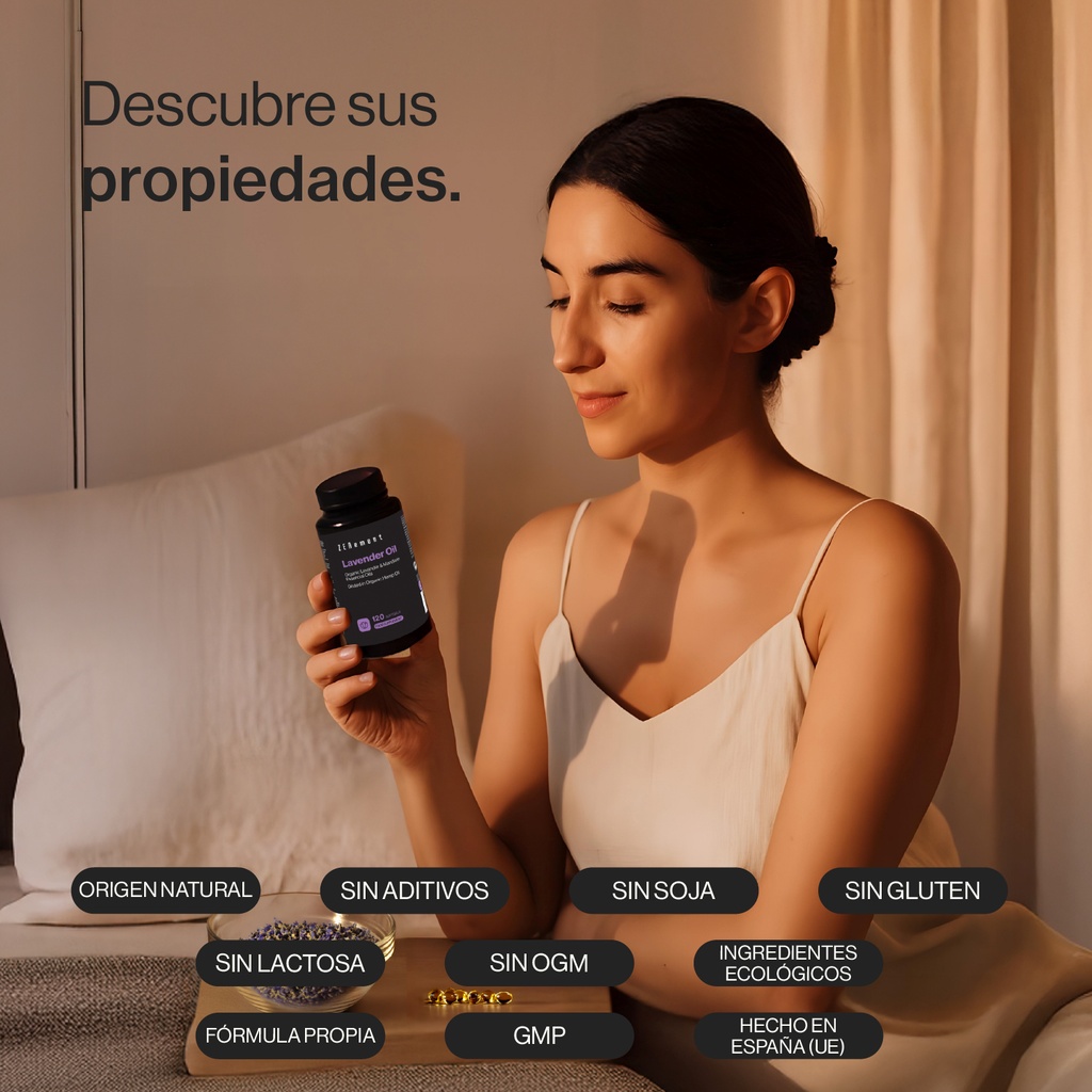 Aceite de Lavanda  - 120 Cápsulas blandas 