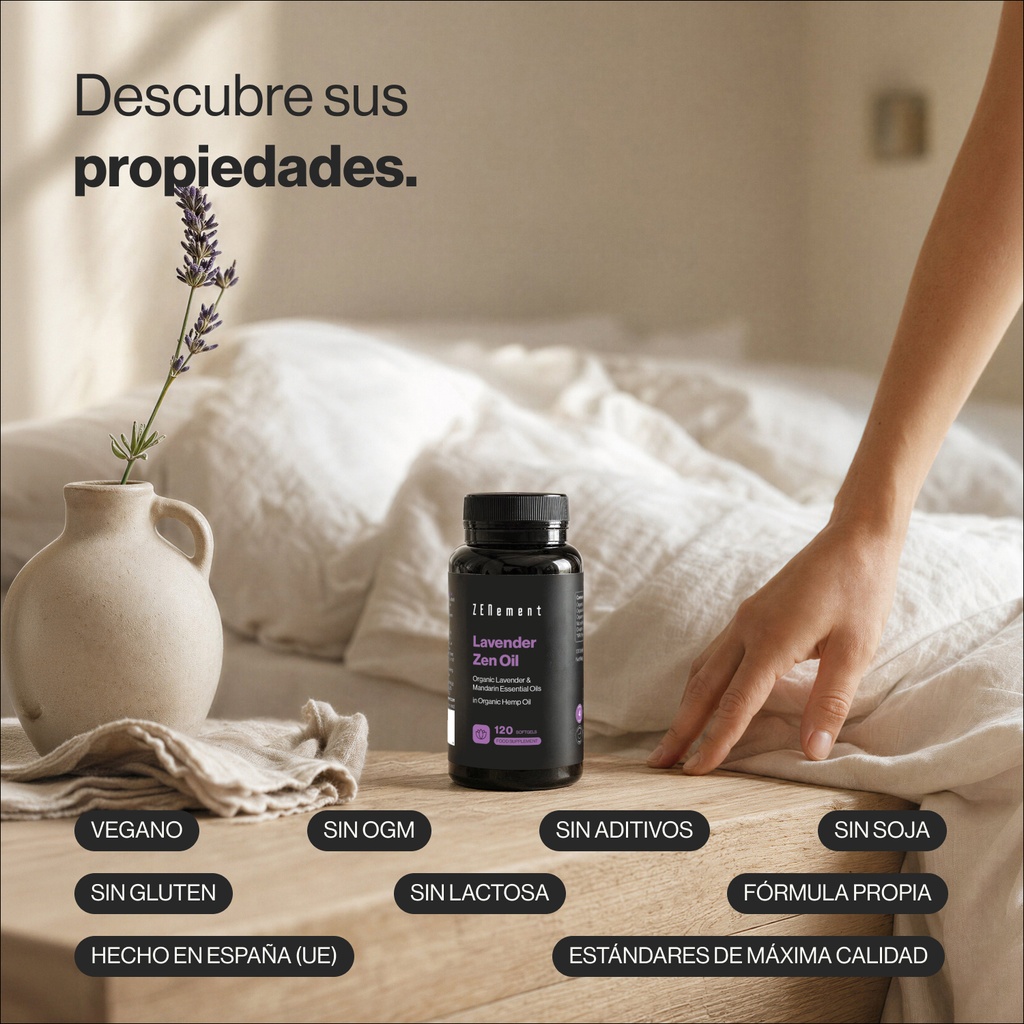 Aceite de Lavanda  - 120 Cápsulas blandas 