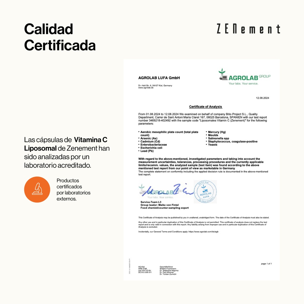 Vitamina C Liposomal - 180 Cápsulas Veganas