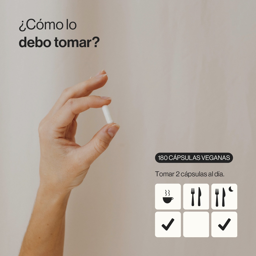 Bisglicinato de Magnesio - 180 Cápsulas Veganas