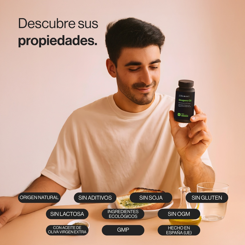 Aceite de Orégano - 120 Cápsulas blandas