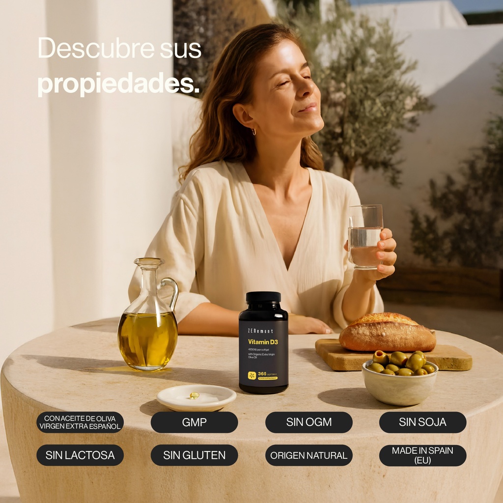 Vitamina D3 - 365 Cápsulas blandas