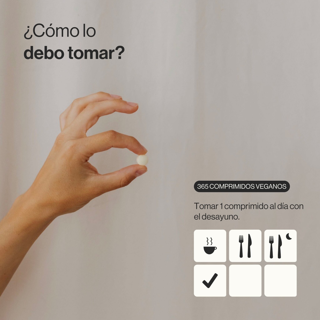 Complejo Vitamínico B MAX - 365 Comprimidos Veganas