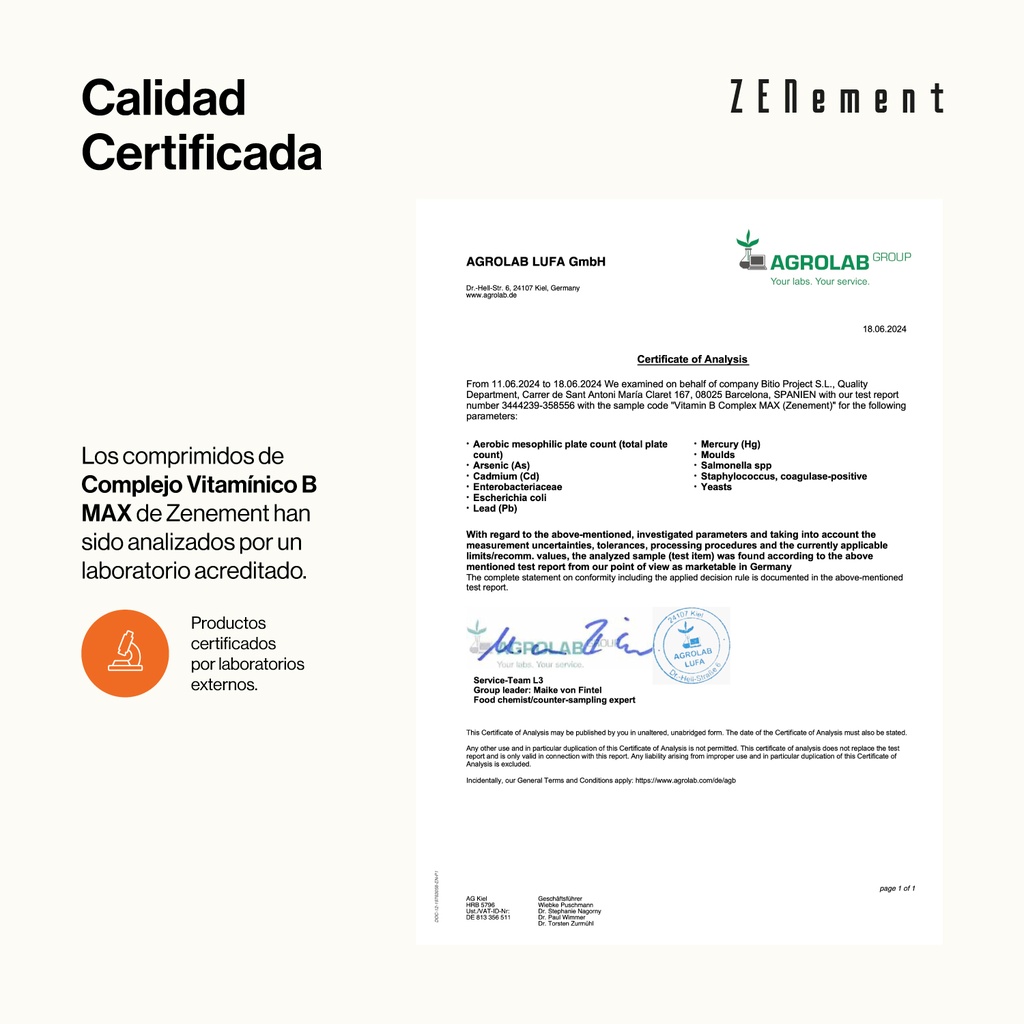 Complejo Vitamínico B MAX - 365 Comprimidos Veganas