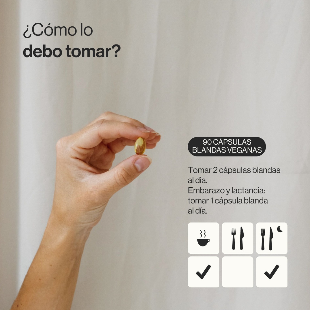 Omega 3 Vegano DHA - 90 Cápsulas blandas Veganas