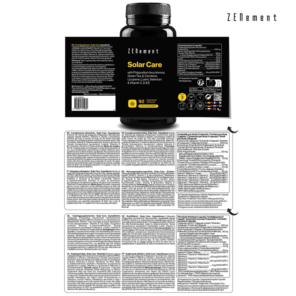 Solar Care - 90 Cápsulas