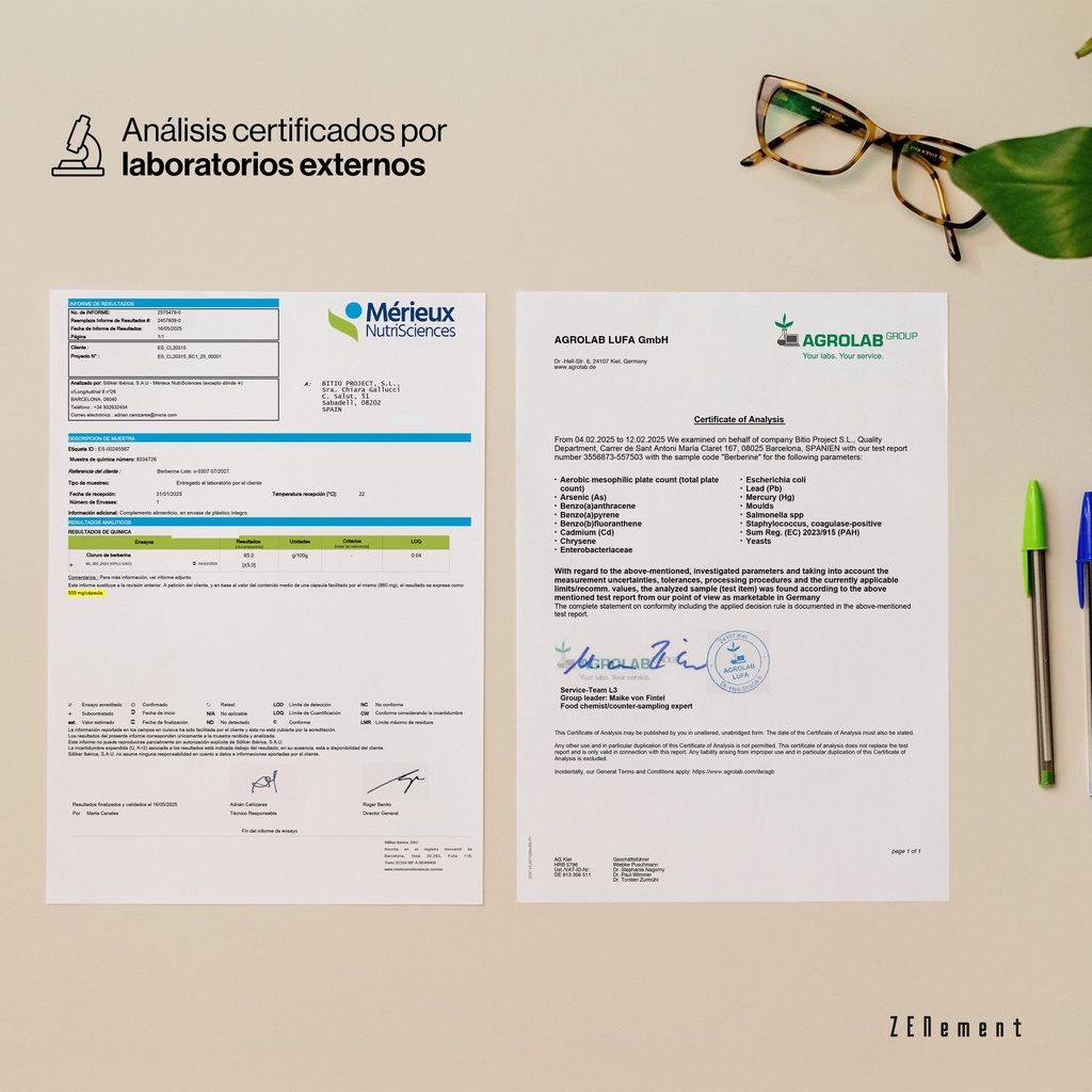 Berberina - 120 Cápsulas Veganas