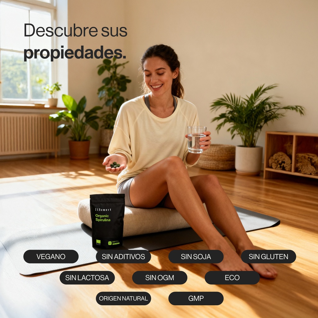 Espirulina Ecológica - 600 Comprimidos Veganas