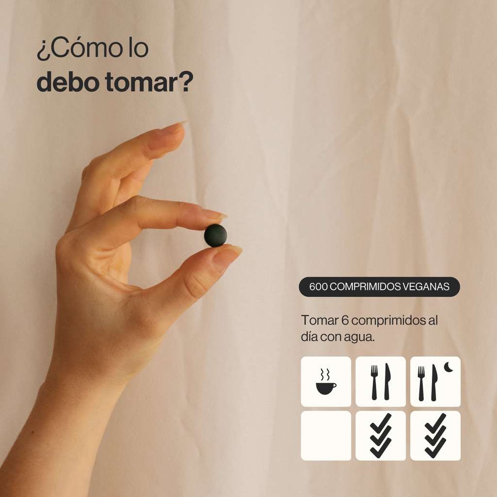 Espirulina Ecológica - 600 Comprimidos Veganas