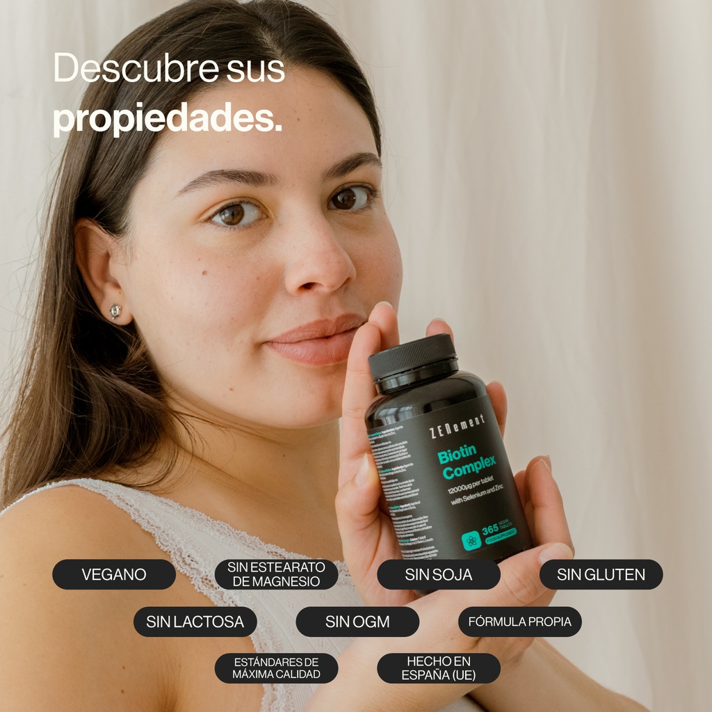 Biotina Complex - 365 Comprimidos Veganas