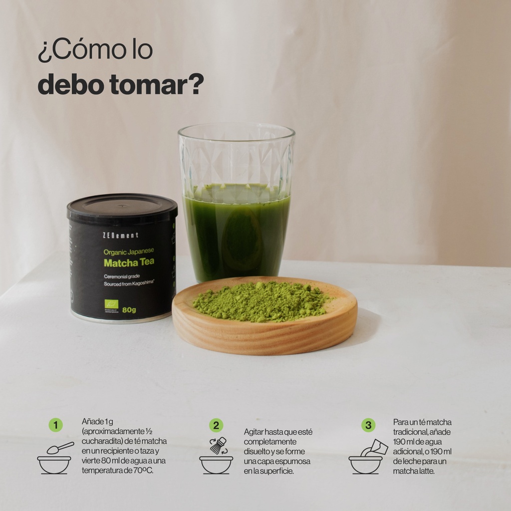 Té Matcha Japonés Ecológico - 80 g