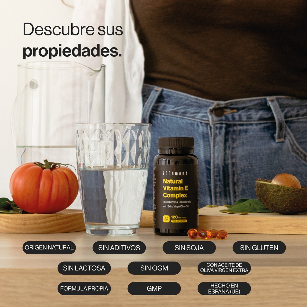 Complejo de Vitamina E Natural - 120 Cápsulas blandas