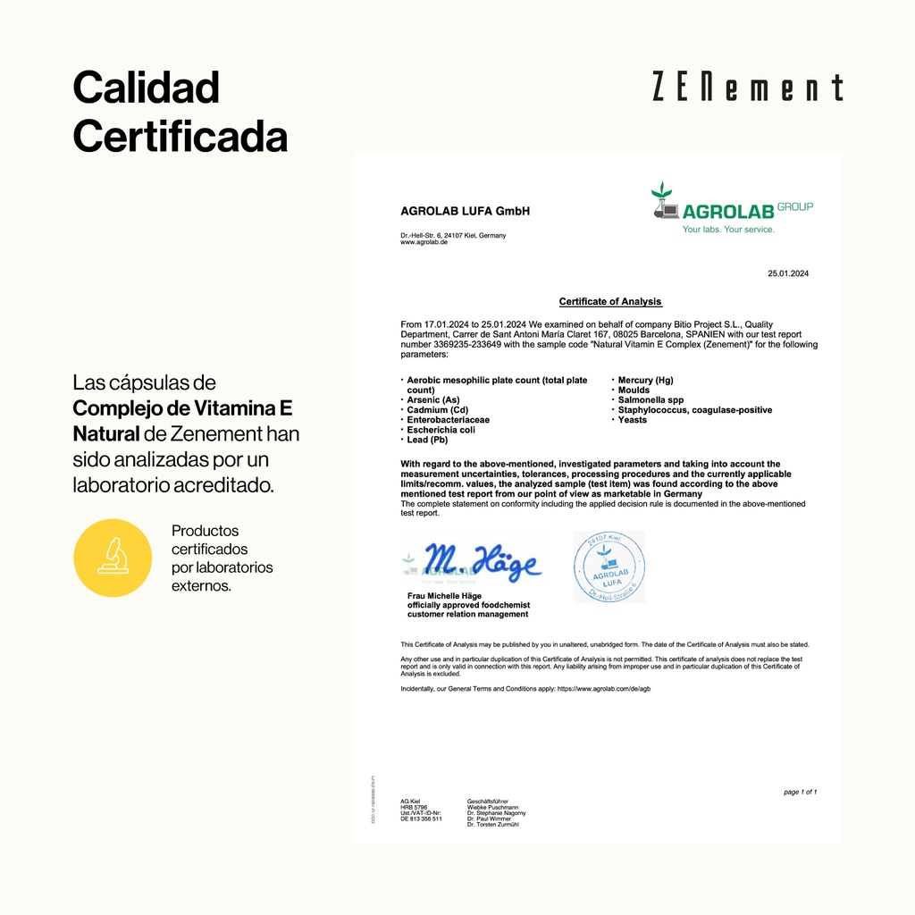 Complejo de Vitamina E Natural - 120 Cápsulas blandas