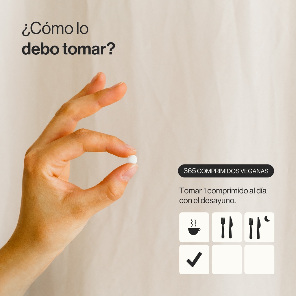 Biotina Complex - 365 Comprimidos Veganas