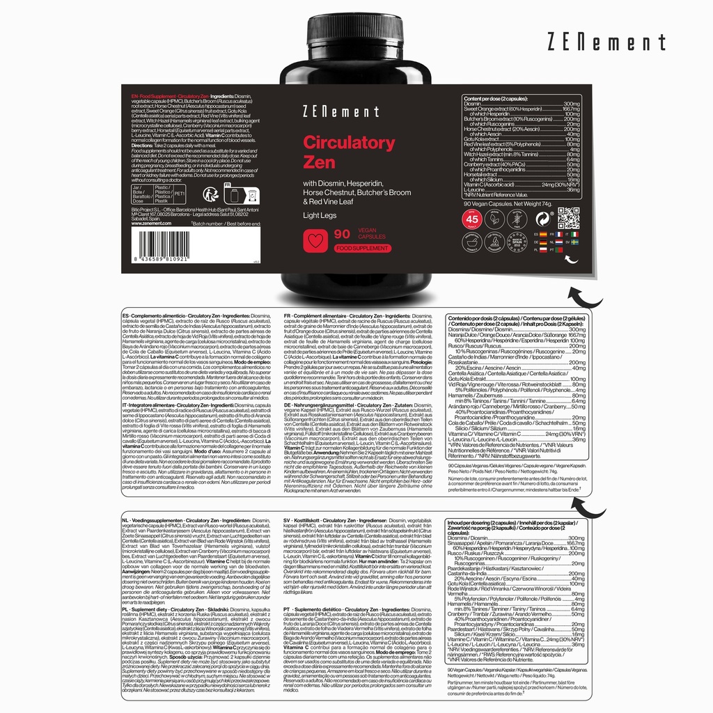 Circulatory Zen - 90 cápsulas veganas