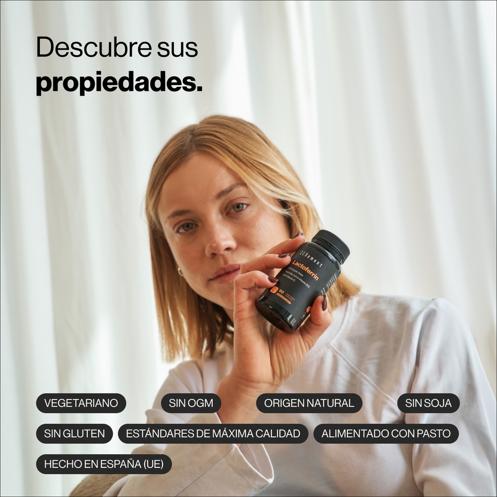 Lactoferrina - 90 cápsulas veganas 