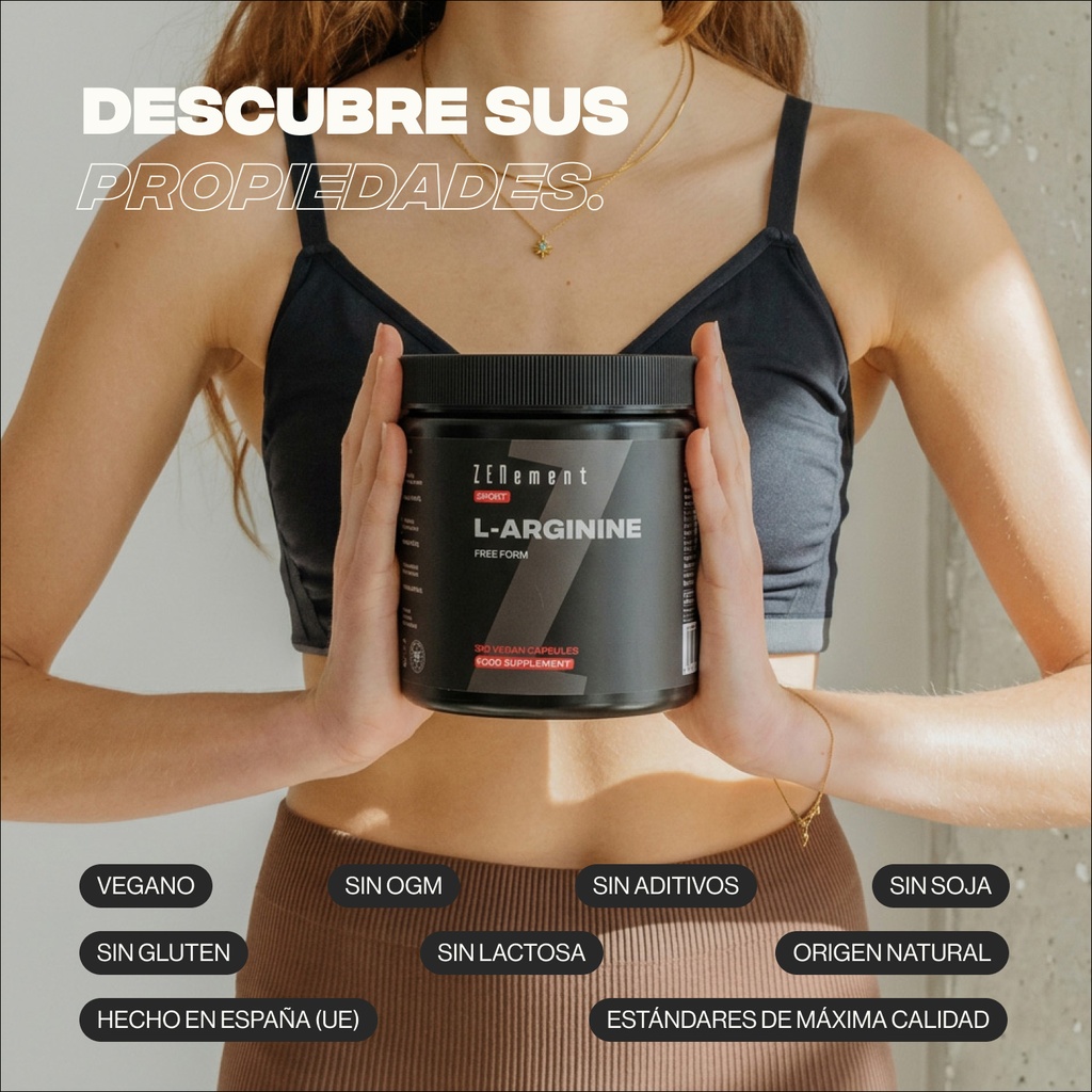 L-Arginina - 360 Cápsulas Veganas