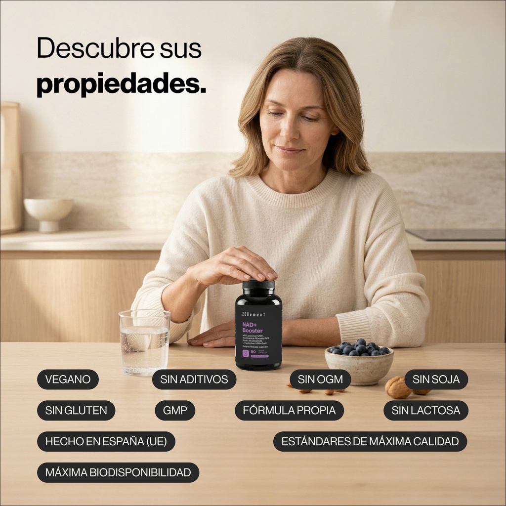 NAD+ Booster - 90 cápsulas veganas