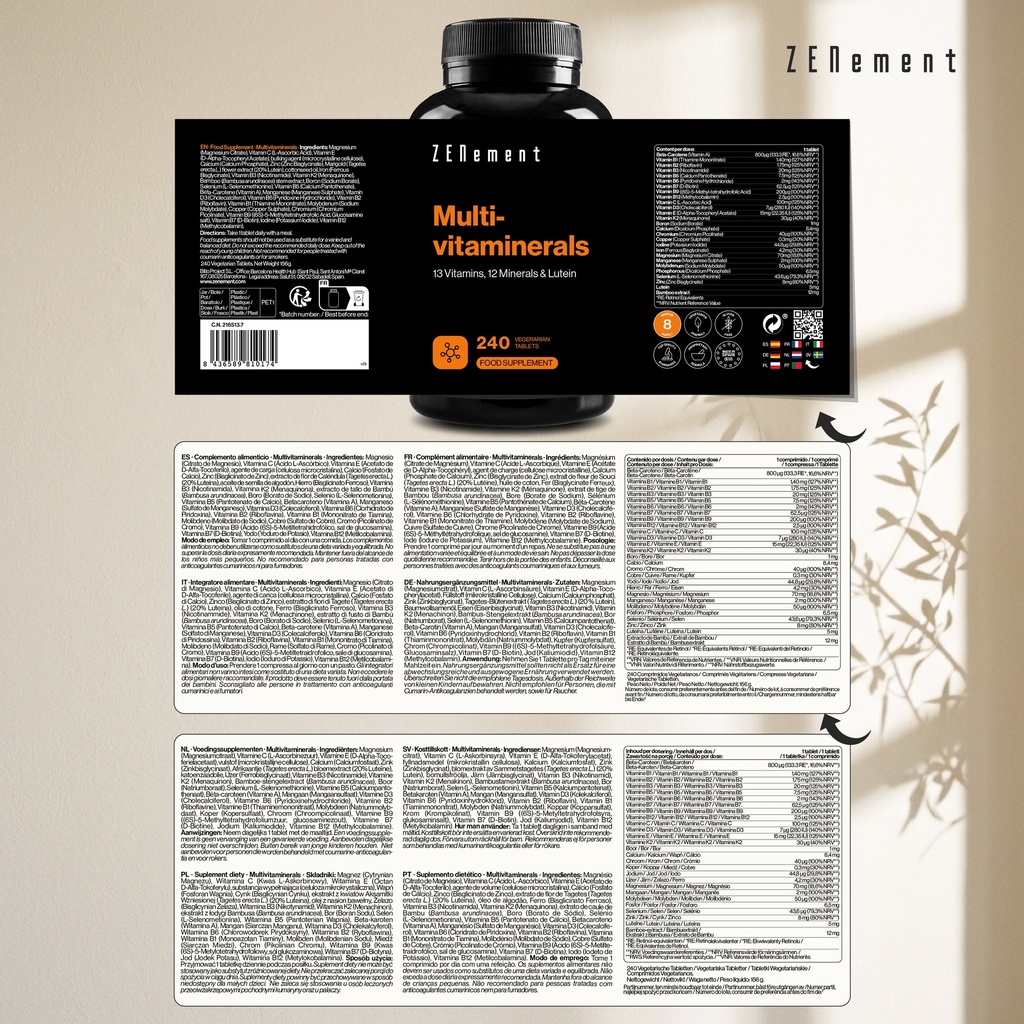 Multivitaminerals - 240 Comprimidos