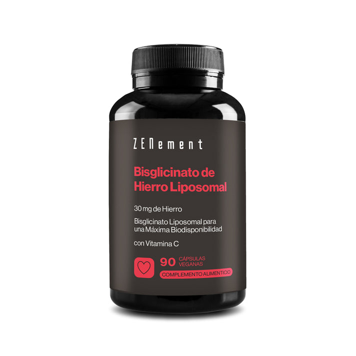 Bisglicinato de Hierro Liposomal - 90 Cápsulas Veganas