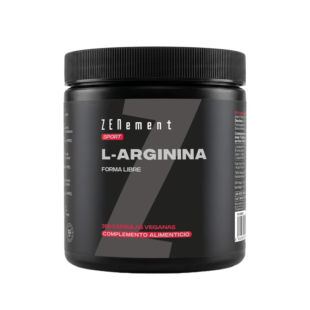 L-Arginina - 360 Cápsulas Veganas