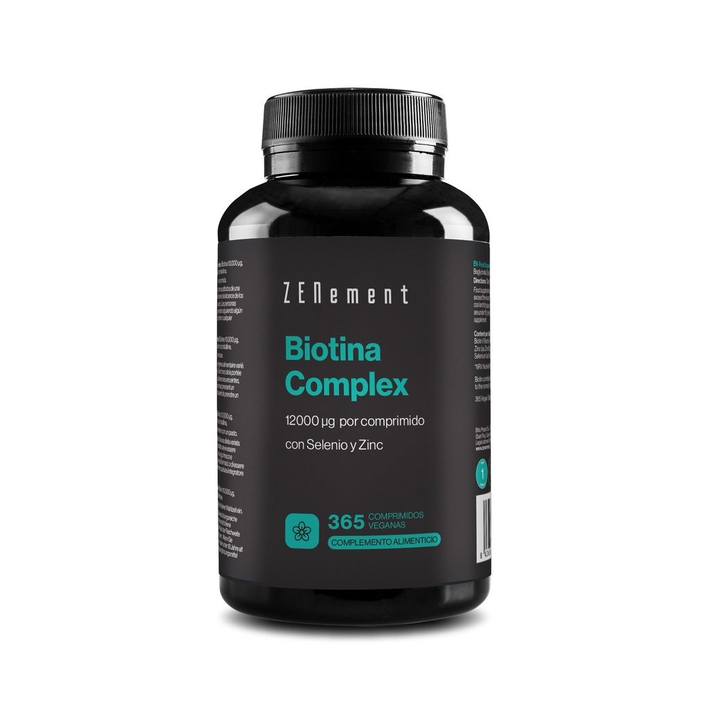 Biotina Complex - 365 Comprimidos Veganas