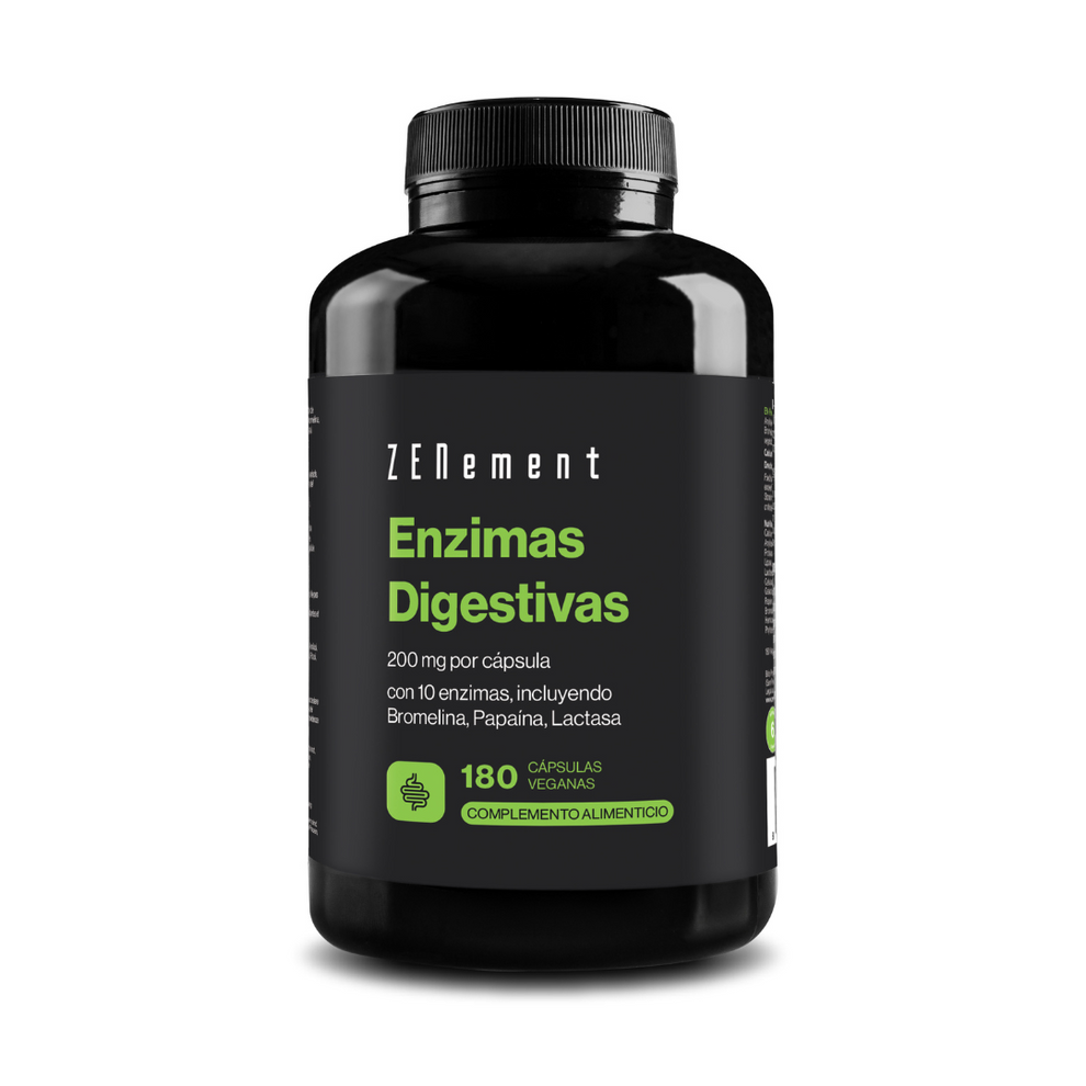 Enzimas Digestivas - 180 Cápsulas Veganas