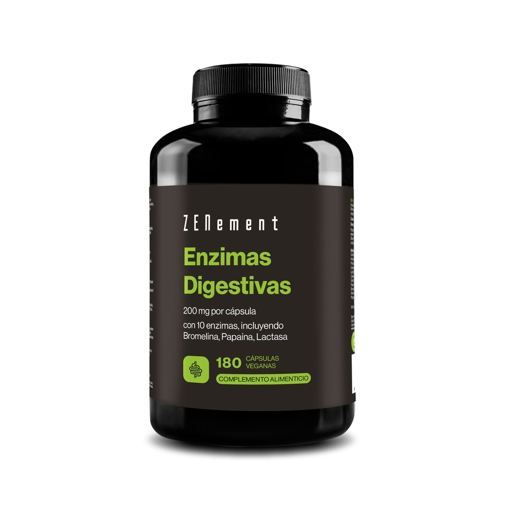 Enzimas Digestivas - 180 Cápsulas Veganas