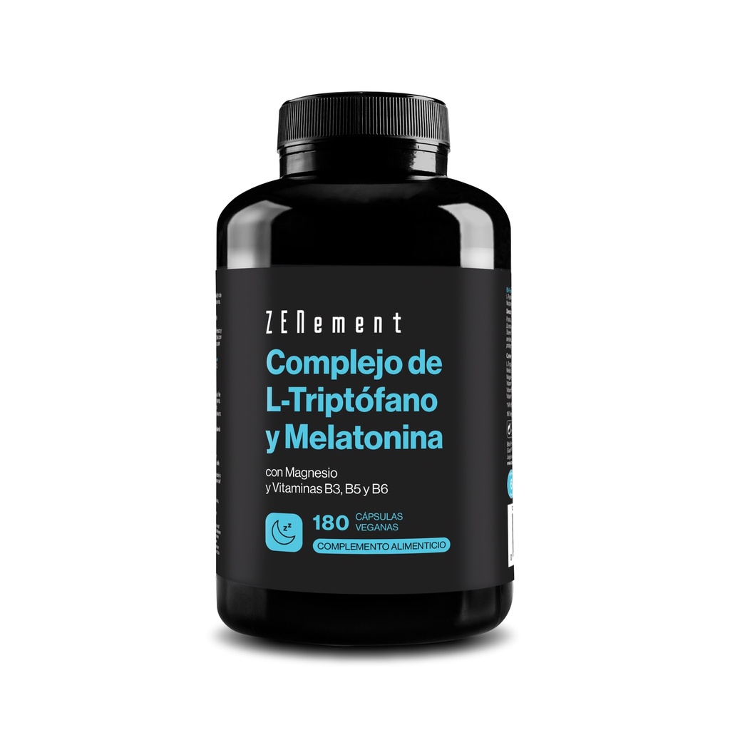 Complejo de L-Triptófano y Melatonina - 180 Cápsulas Veganas