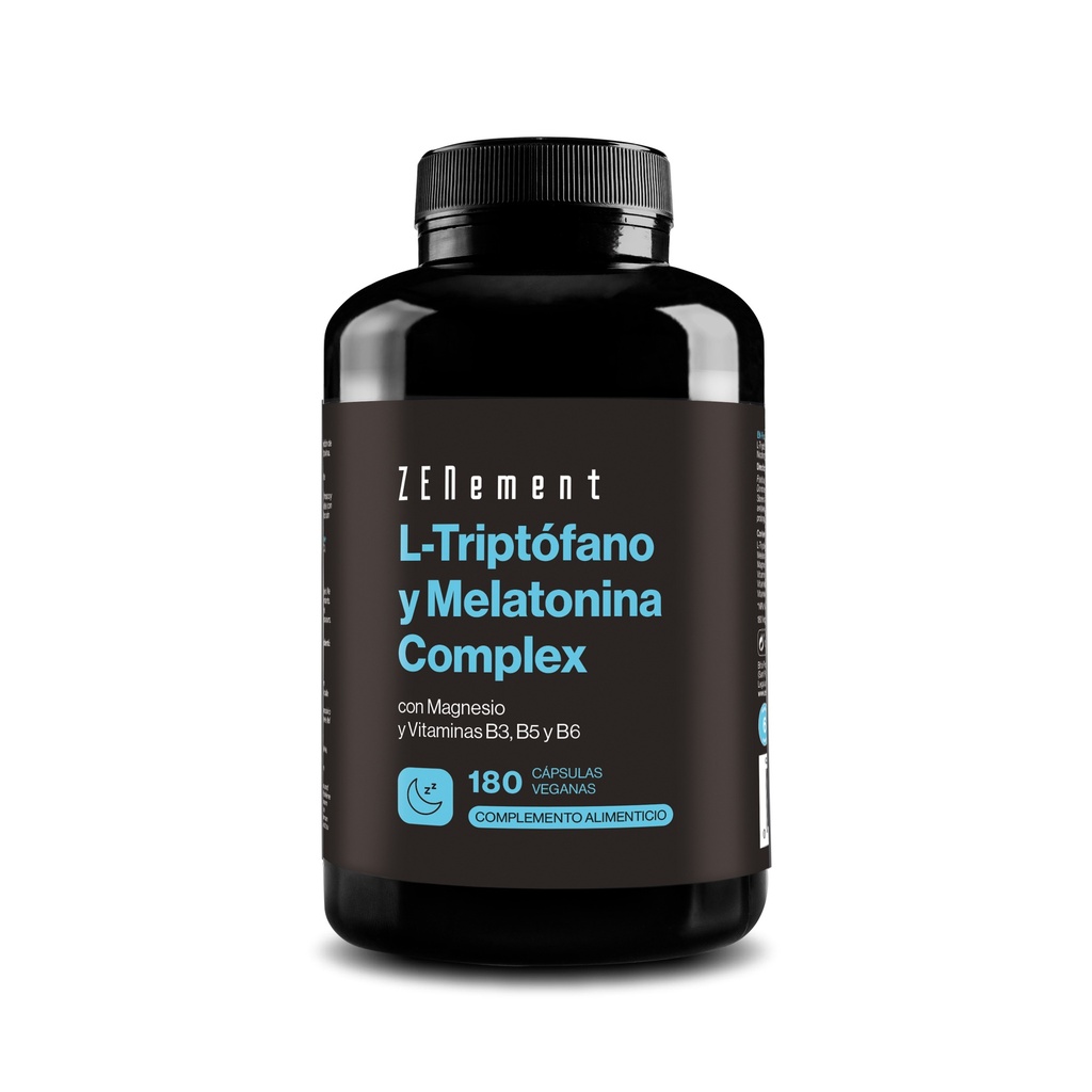 Complejo de L-Triptófano y Melatonina - 180 Cápsulas Veganas