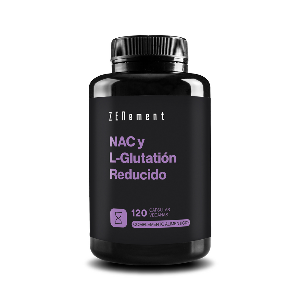 NAC y L-Glutatión Reducido - 120 Cápsulas Veganas
