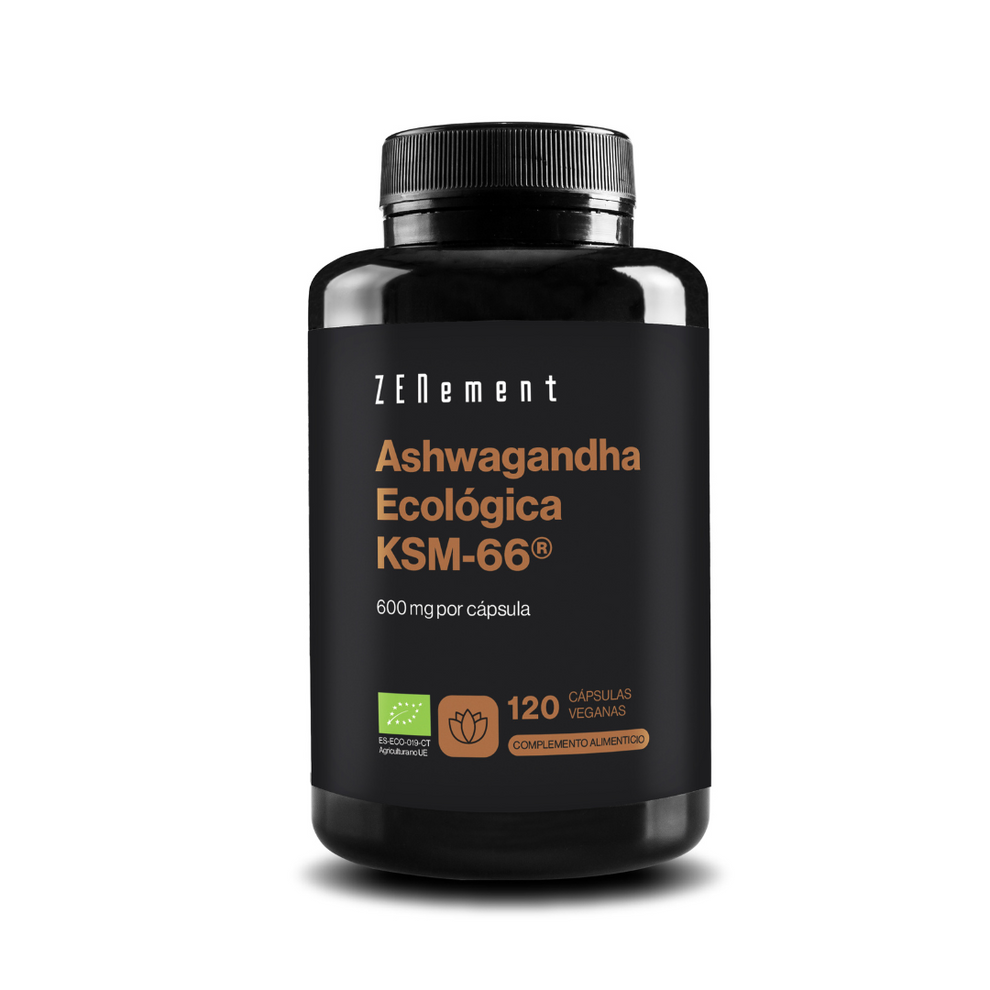 Ashwagandha Ecológica KSM-66 - 120 Cápsulas Veganas