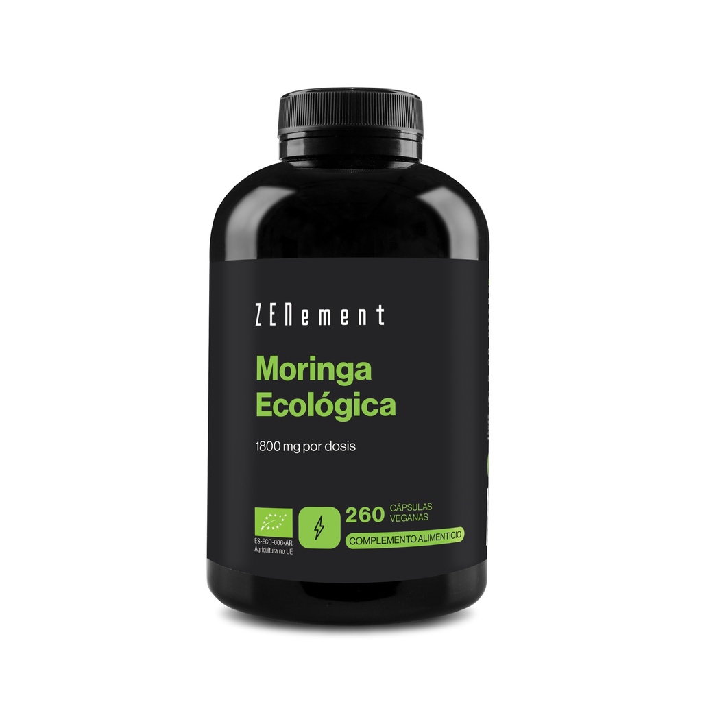 Moringa Ecológica - 260 Cápsulas Veganas