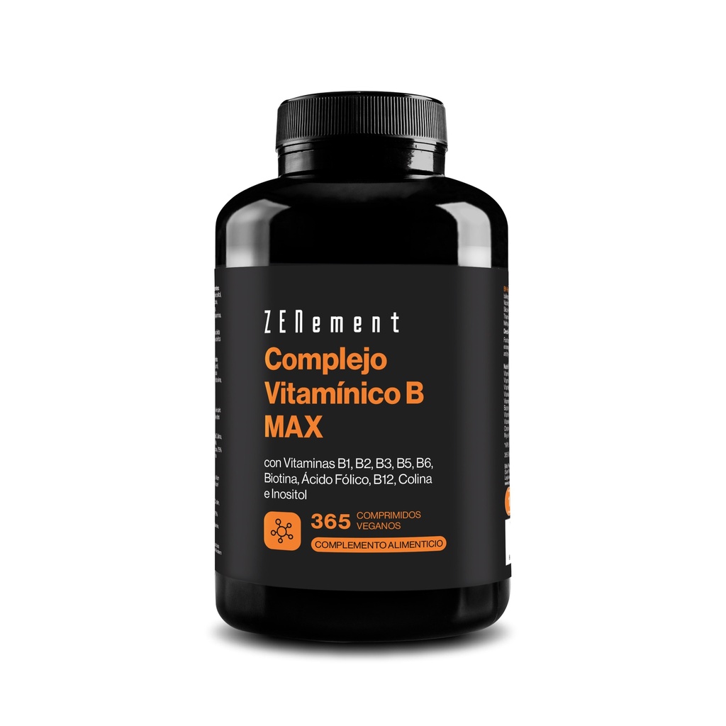 Complejo Vitamínico B MAX - 365 Comprimidos Veganas