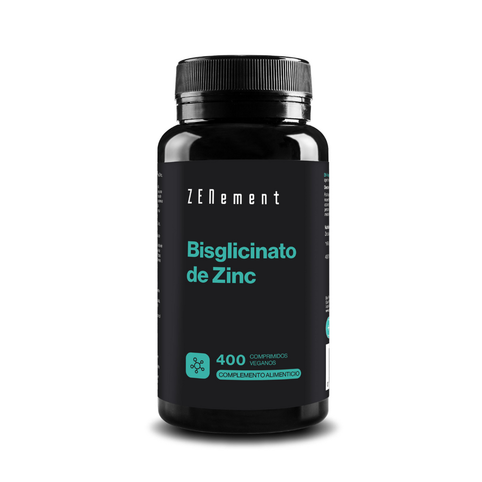 Bisglicinato de Zinc - 400 Comprimidos Veganas